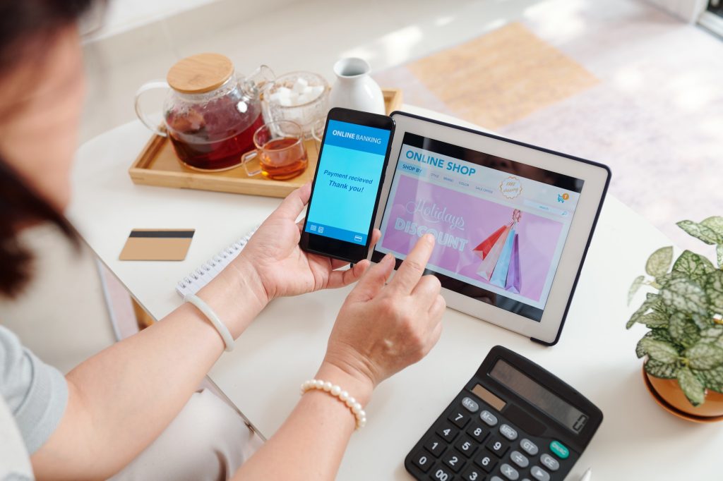 Shopping via mobile app